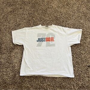 vintage nike t shirt XL short sleeve y2k baggy cropped hip hop "just do it" 72